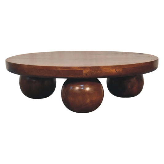 Chestnut Central Ball Table