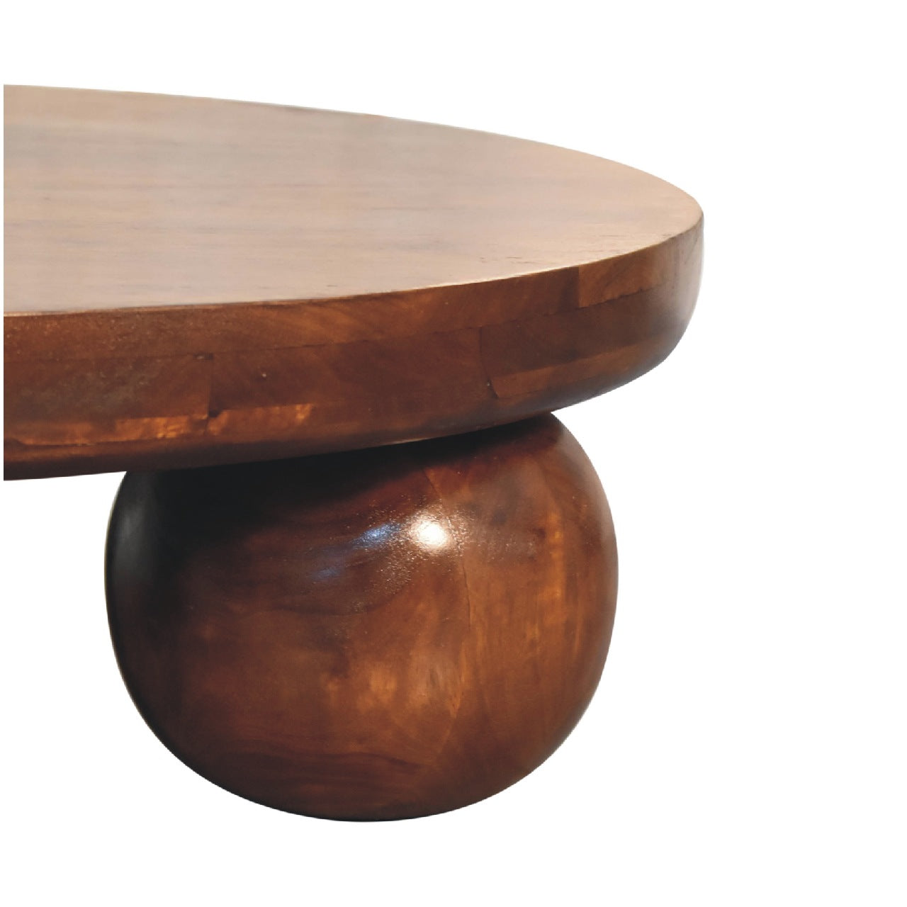 Chestnut Central Ball Table