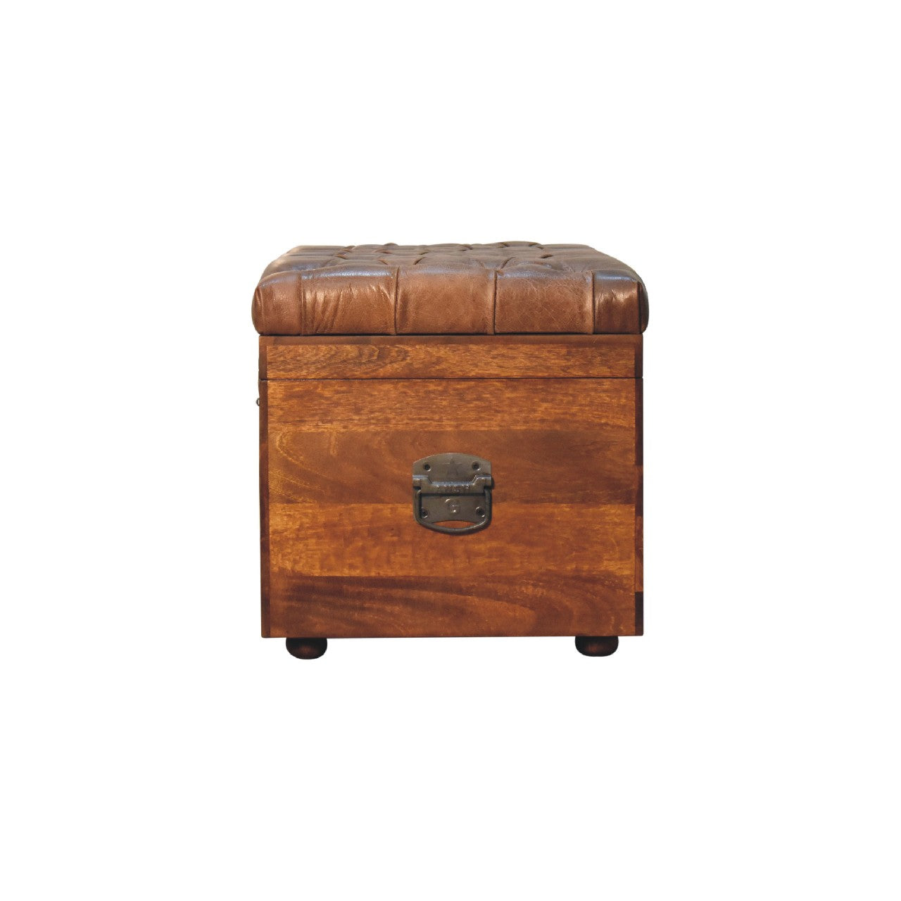 Buffalo Hide Chestnut Storage Trunk