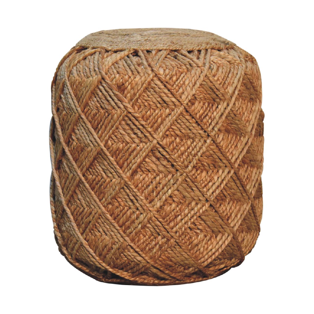 Jute Fibre Footstool - Large