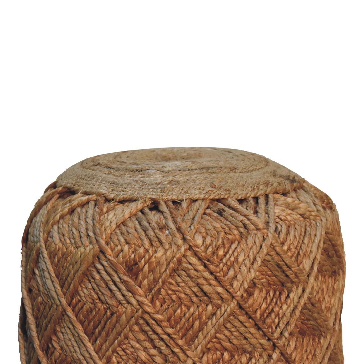 Jute Fibre Footstool - Large