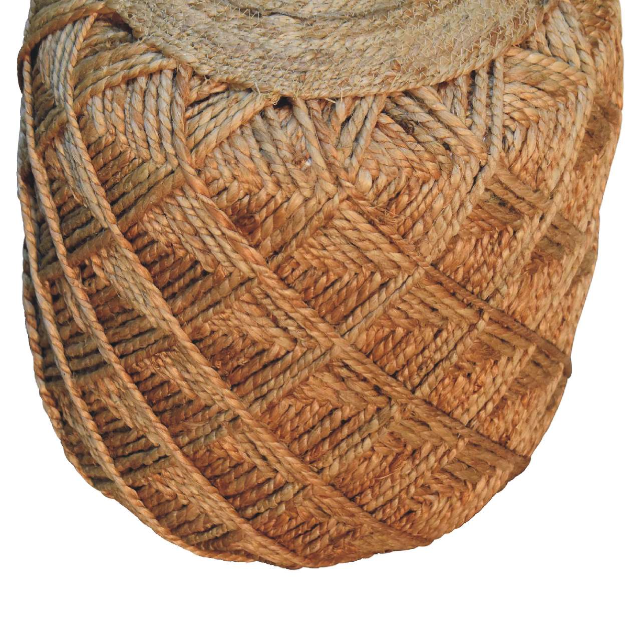 Jute Fibre Footstool - Large