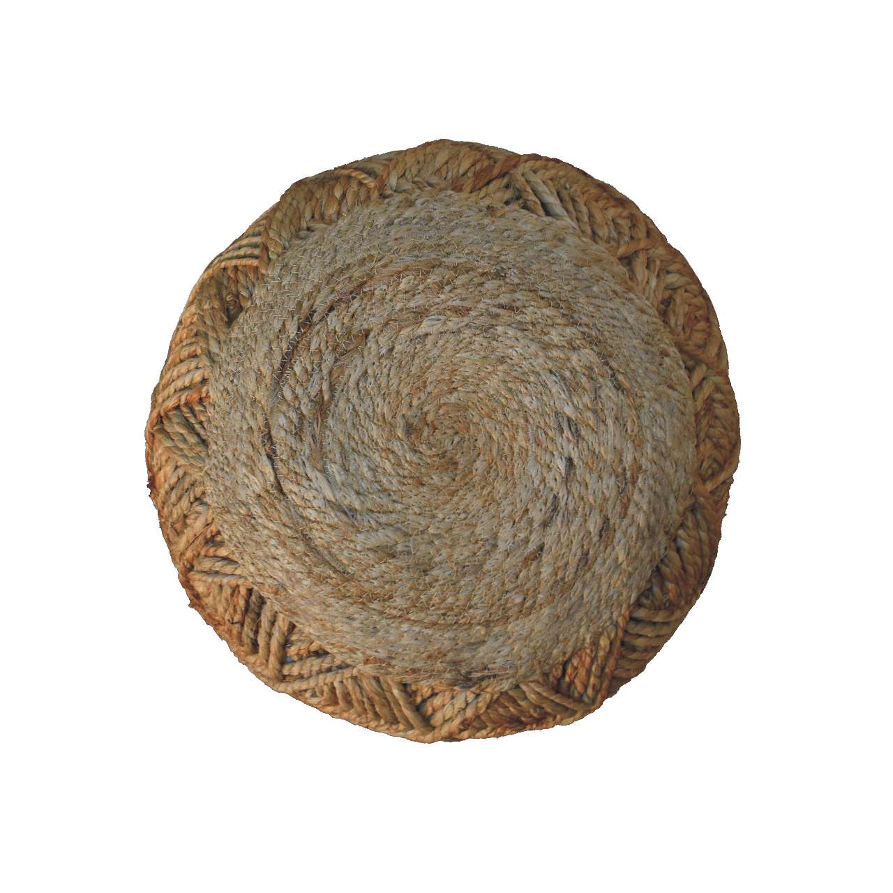 Jute Fibre Footstool - Large