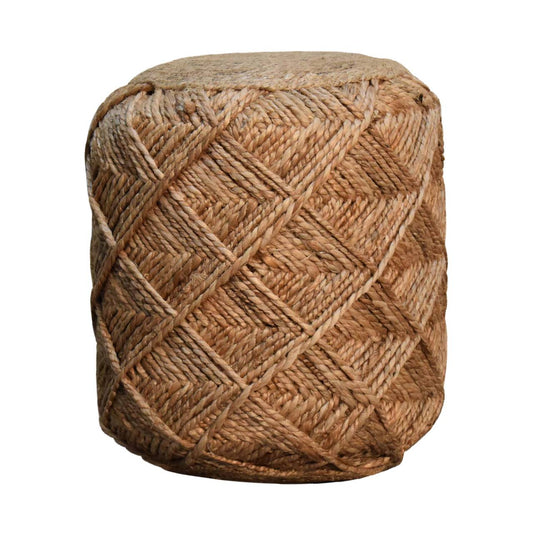 Jute Fibre Footstool - Small