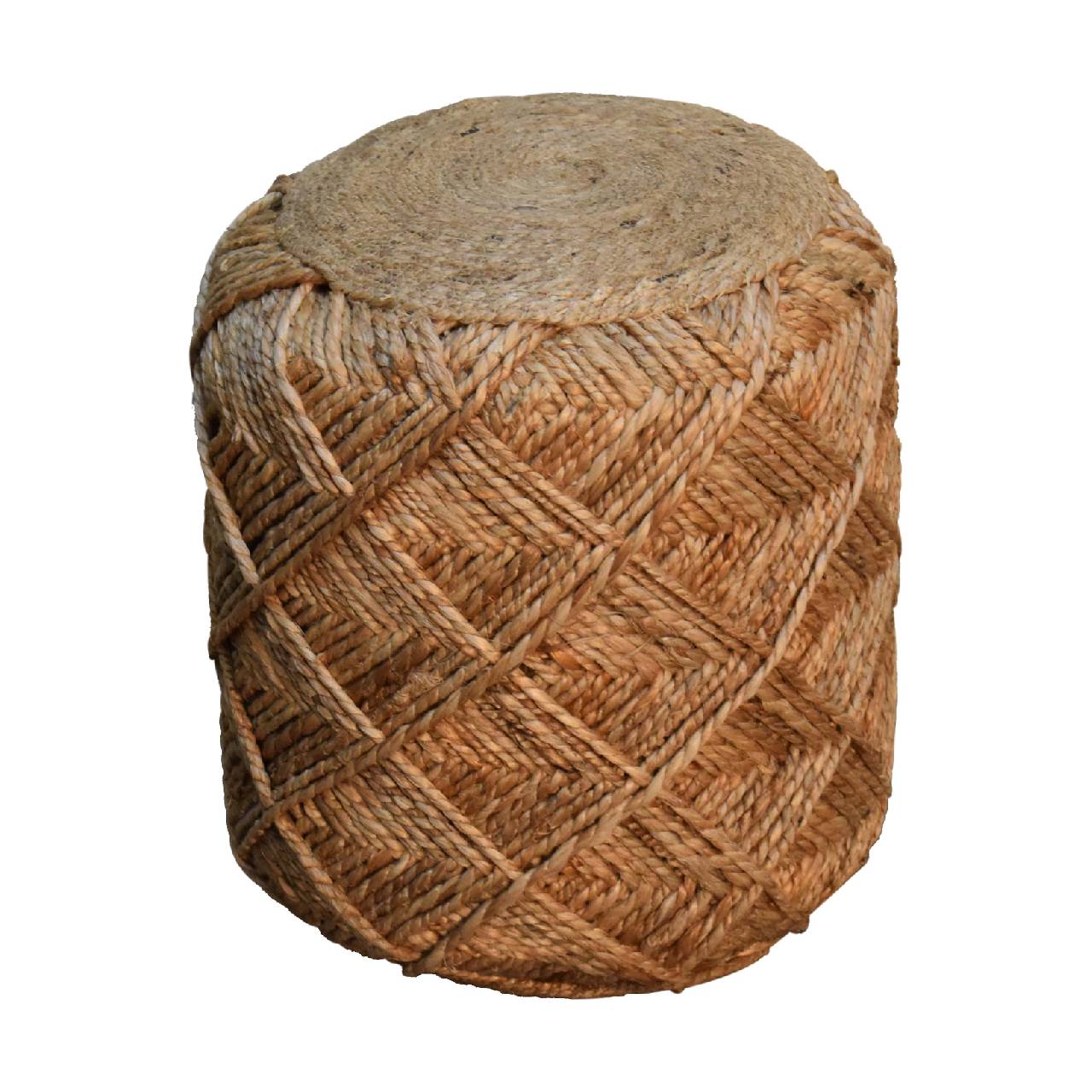 Jute Fibre Footstool - Small