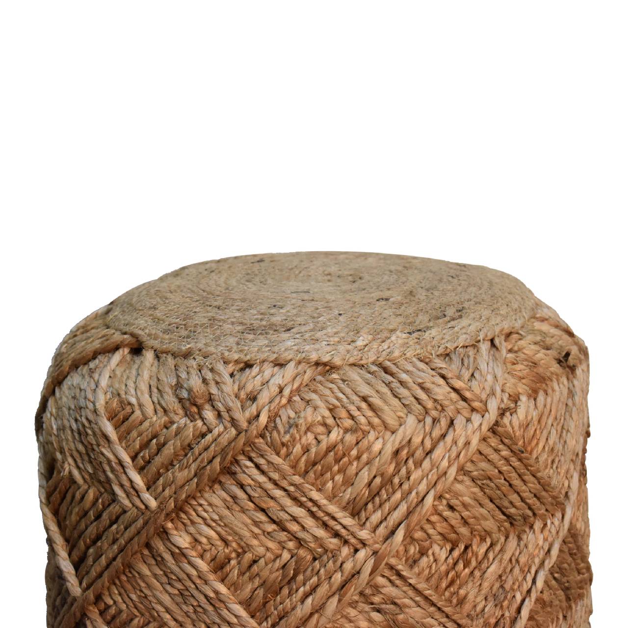 Jute Fibre Footstool - Small