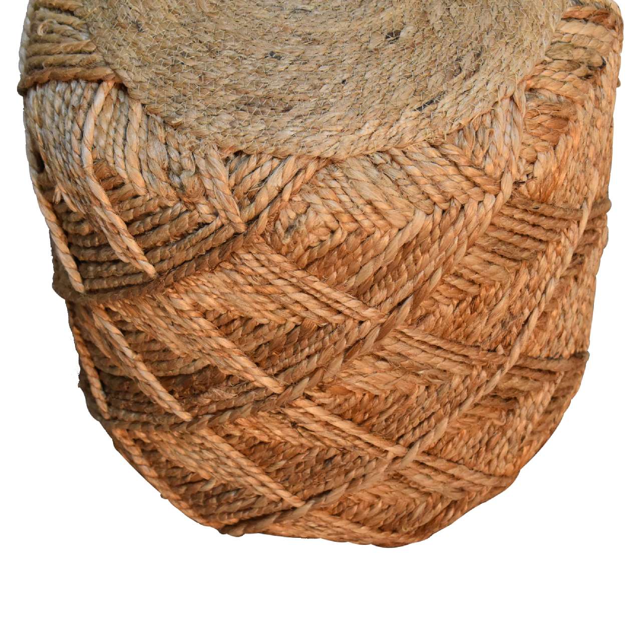 Jute Fibre Footstool - Small