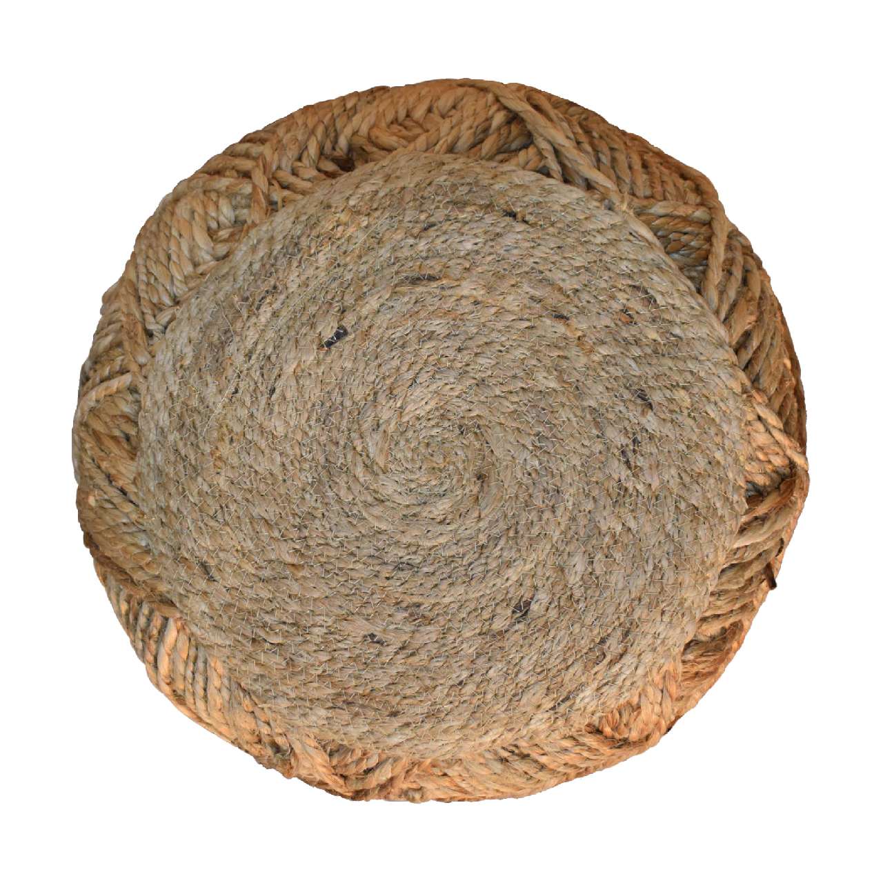 Jute Fibre Footstool - Small