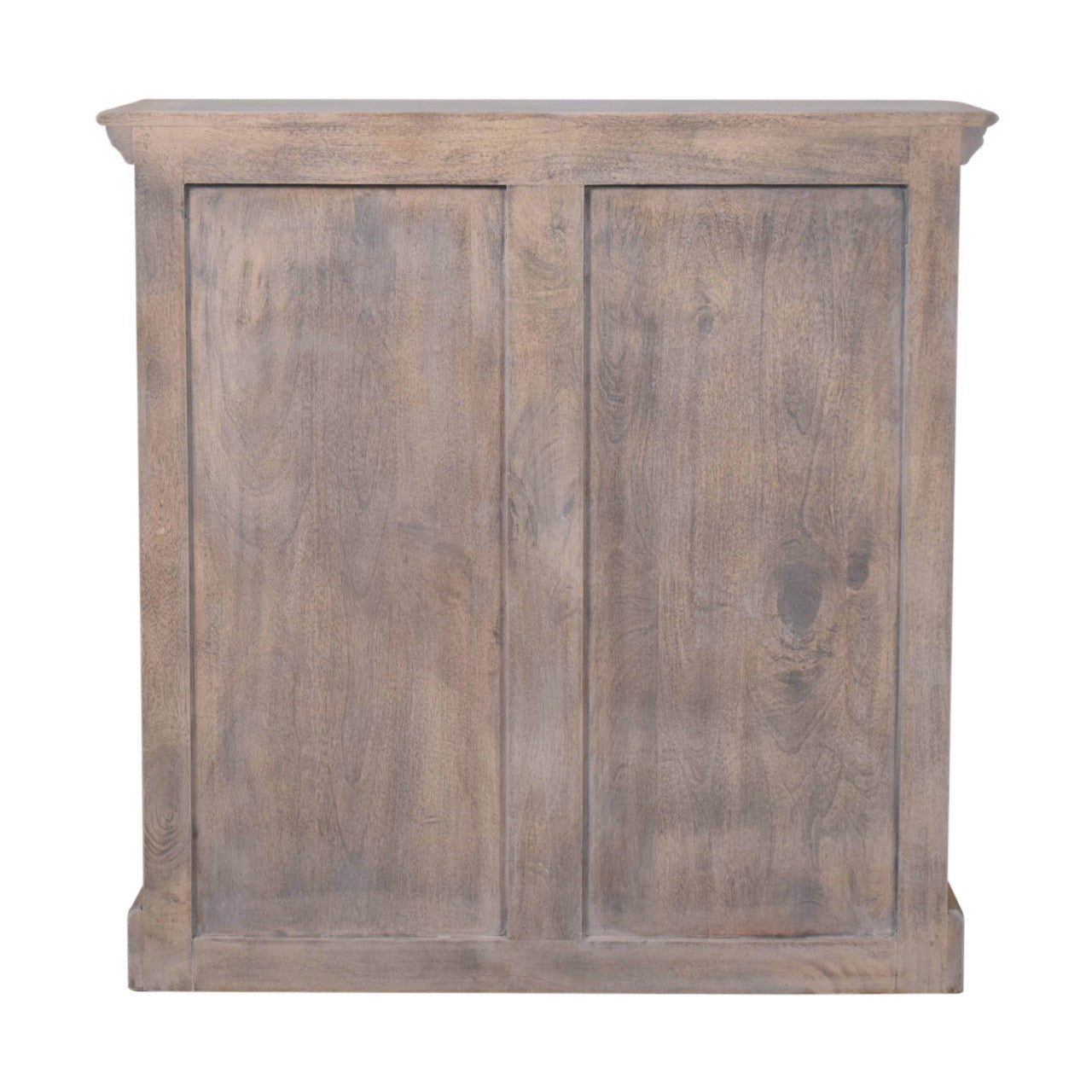 Stone Finish Cabinet with Glazed Doors