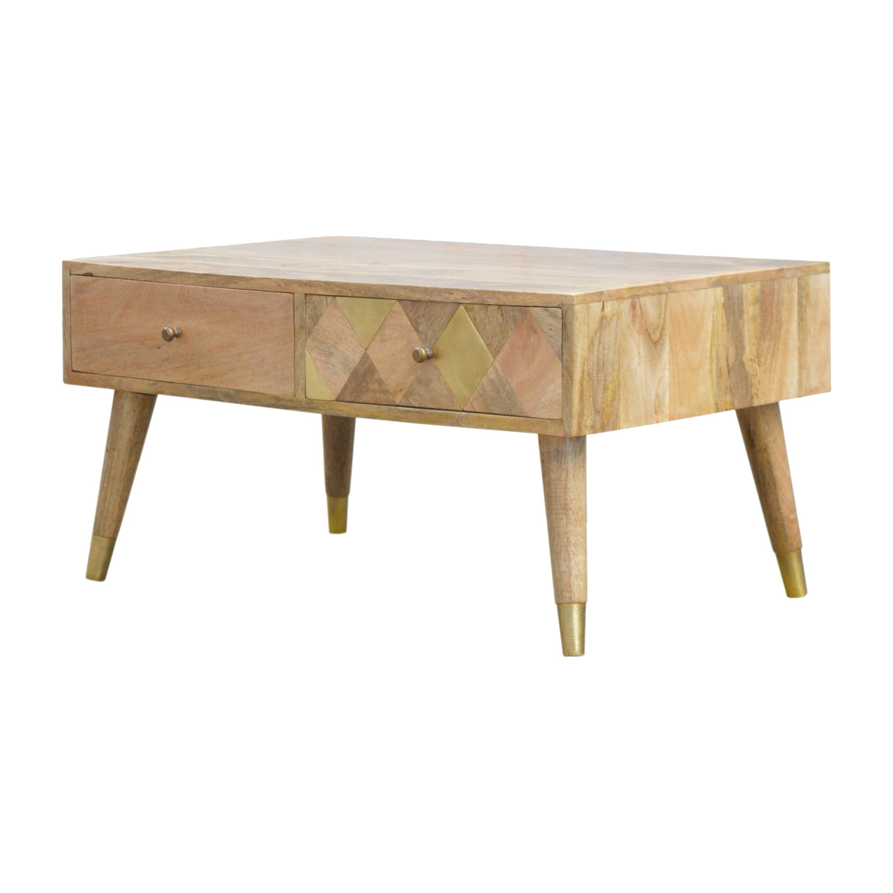 Oak-ish Gold Inlay Coffee Table