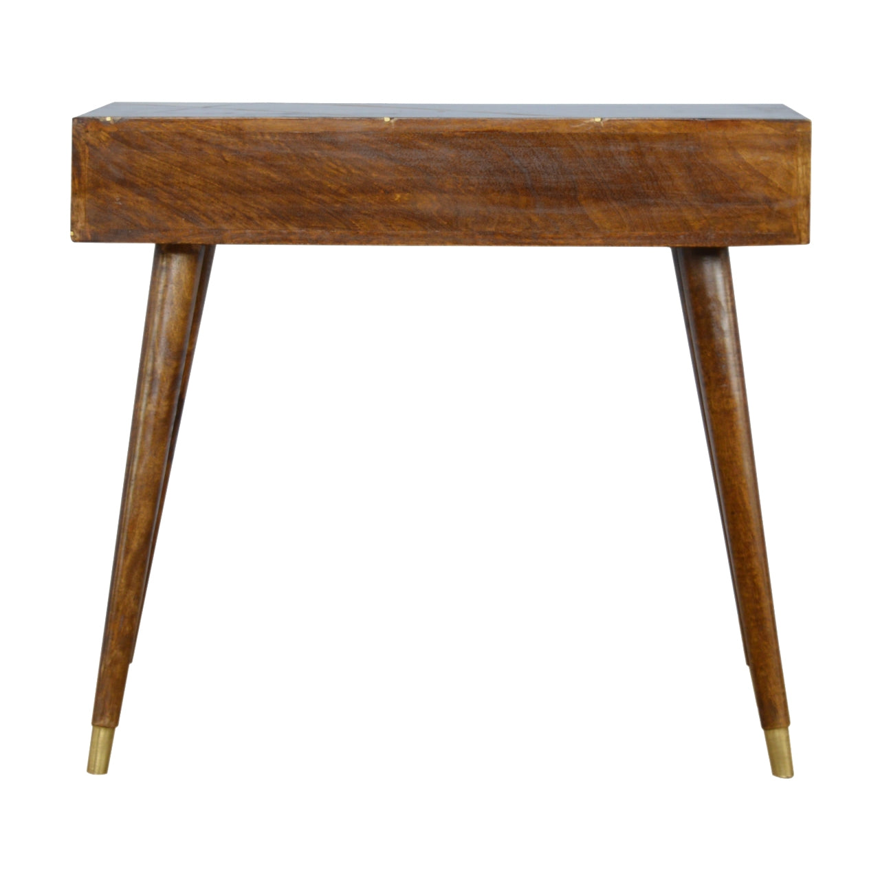 Gold Geo Chestnut Console Table