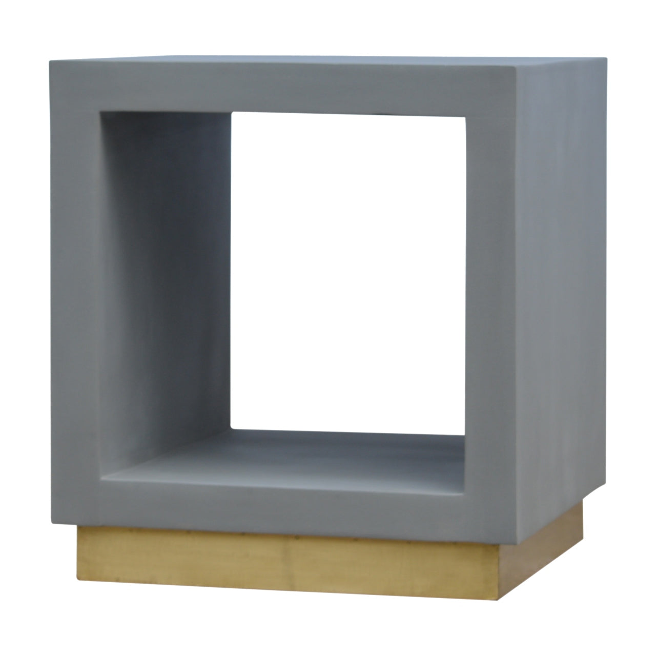 Cement Cube Bedside Table