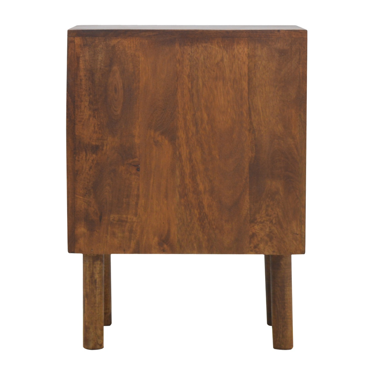 Oak Front 2 Drawer Bedside