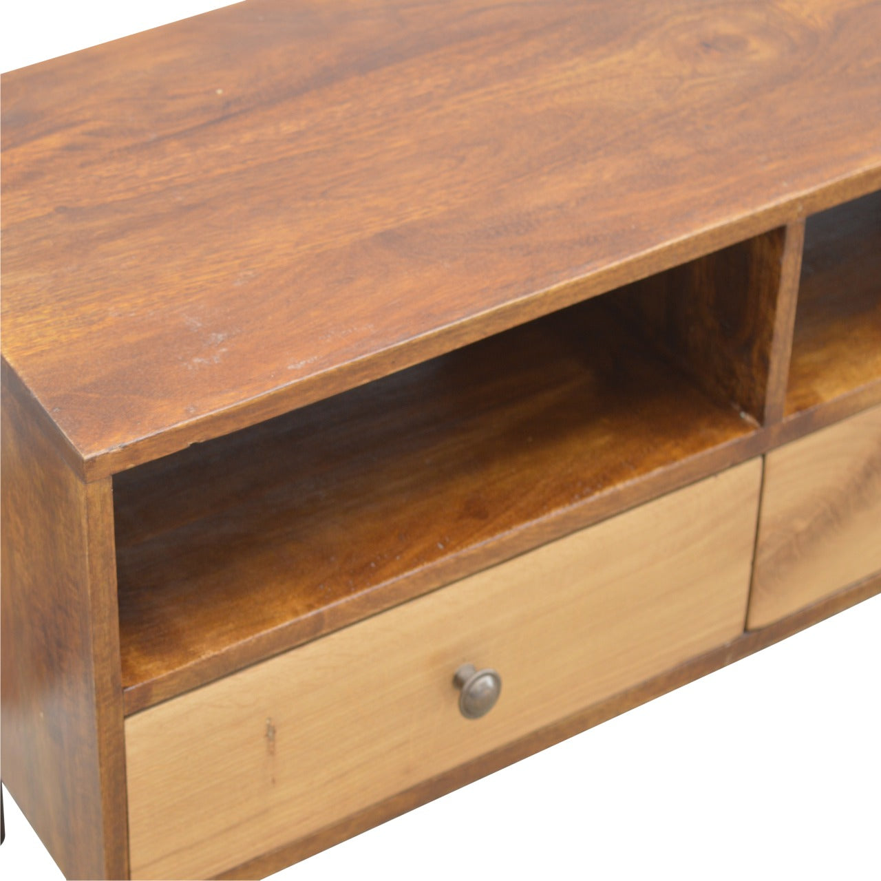 Oak Front Media Unit