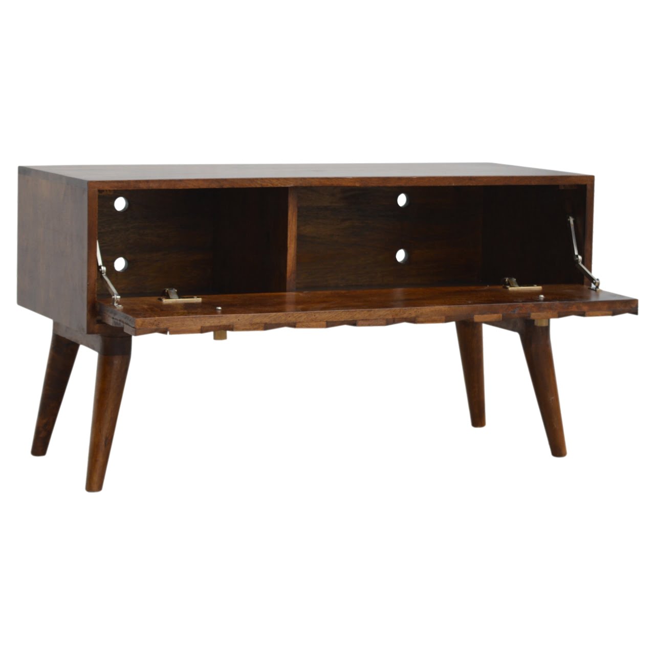 Chestnut Diamond Storage Bench