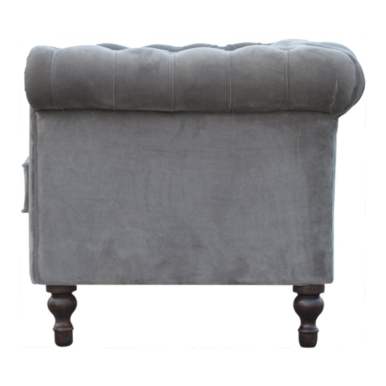 Grey Velvet Chesterfield Sofa