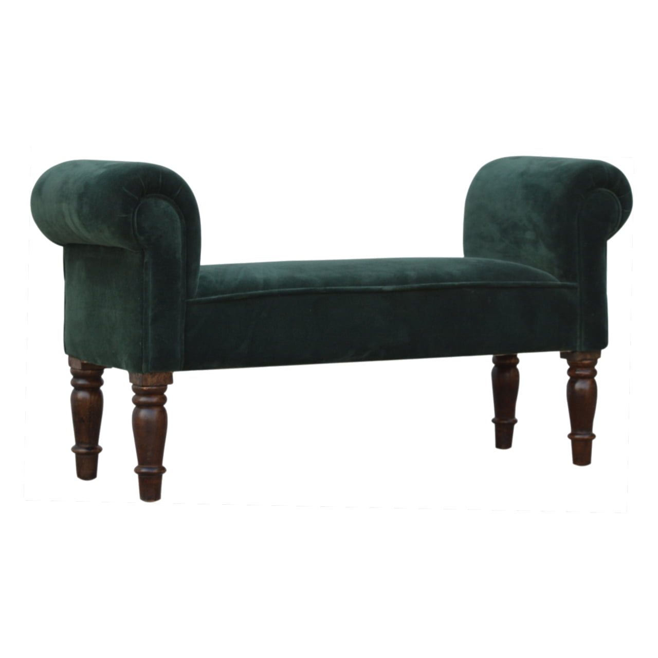 Emerald Velvet Bench