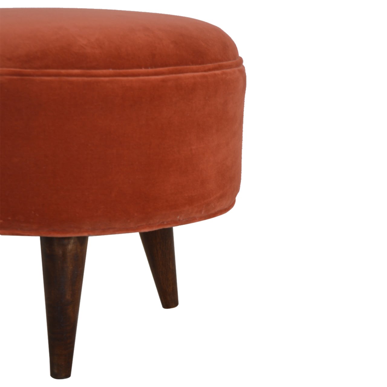 Brick Velvet Nordic Style Footstool