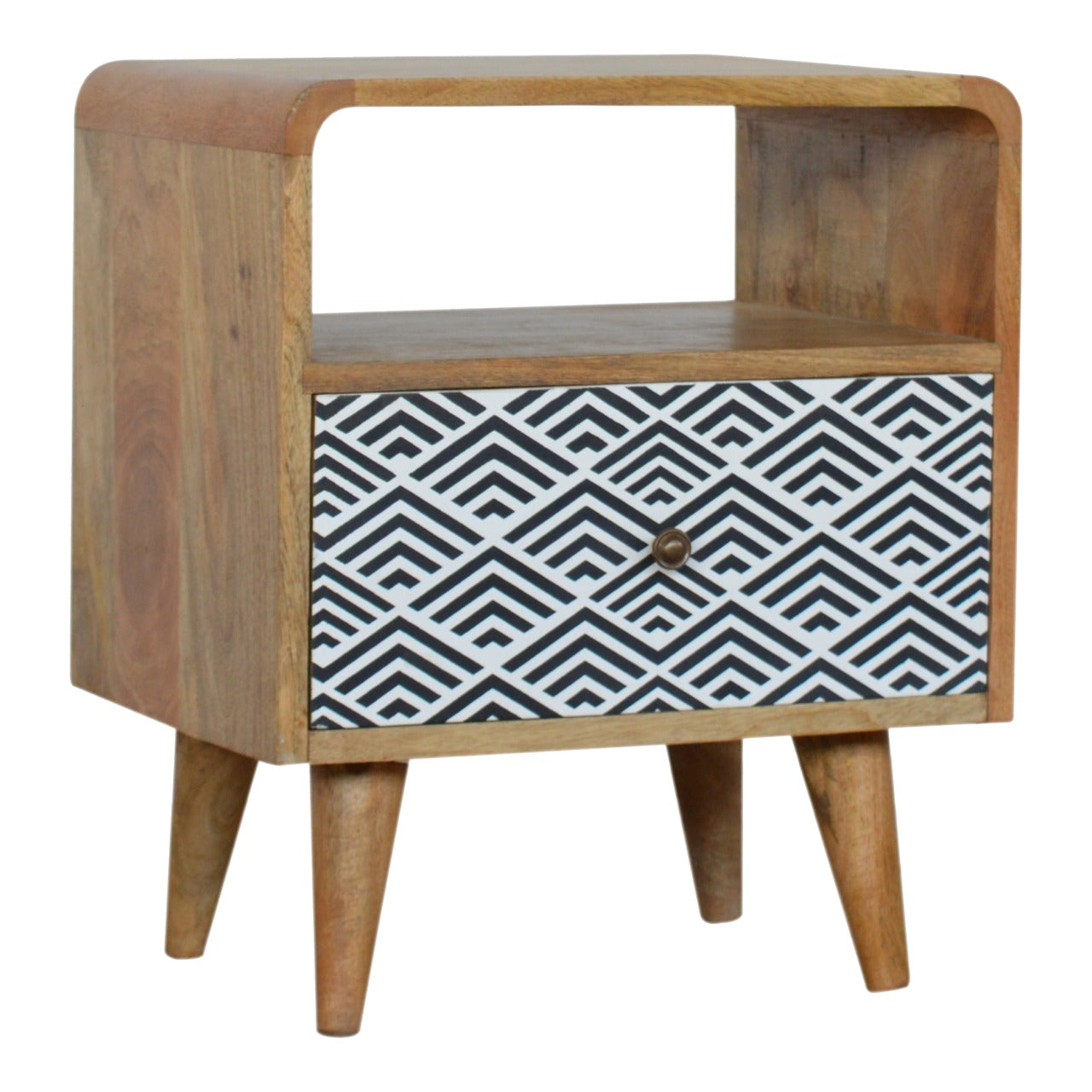 Mono Print Bedside with Open Slot