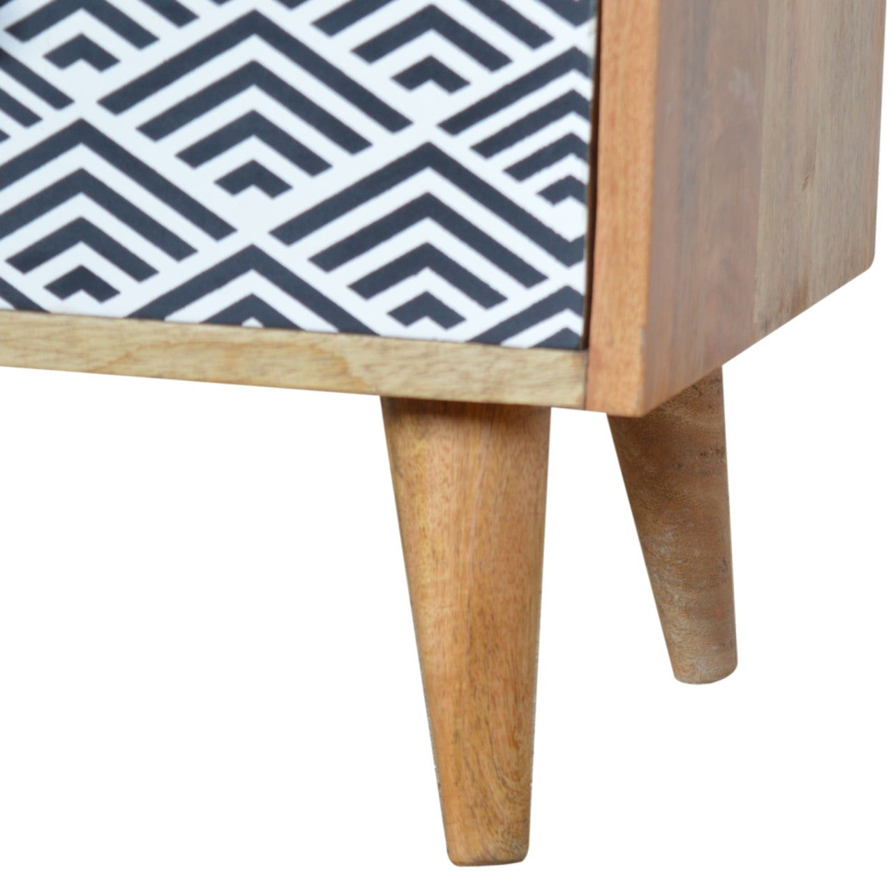 Mono Print Bedside with Open Slot