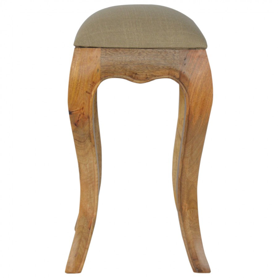 Chantilly Mud Linen Stool