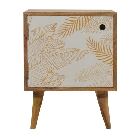 Leaf Screen-printed Bedside