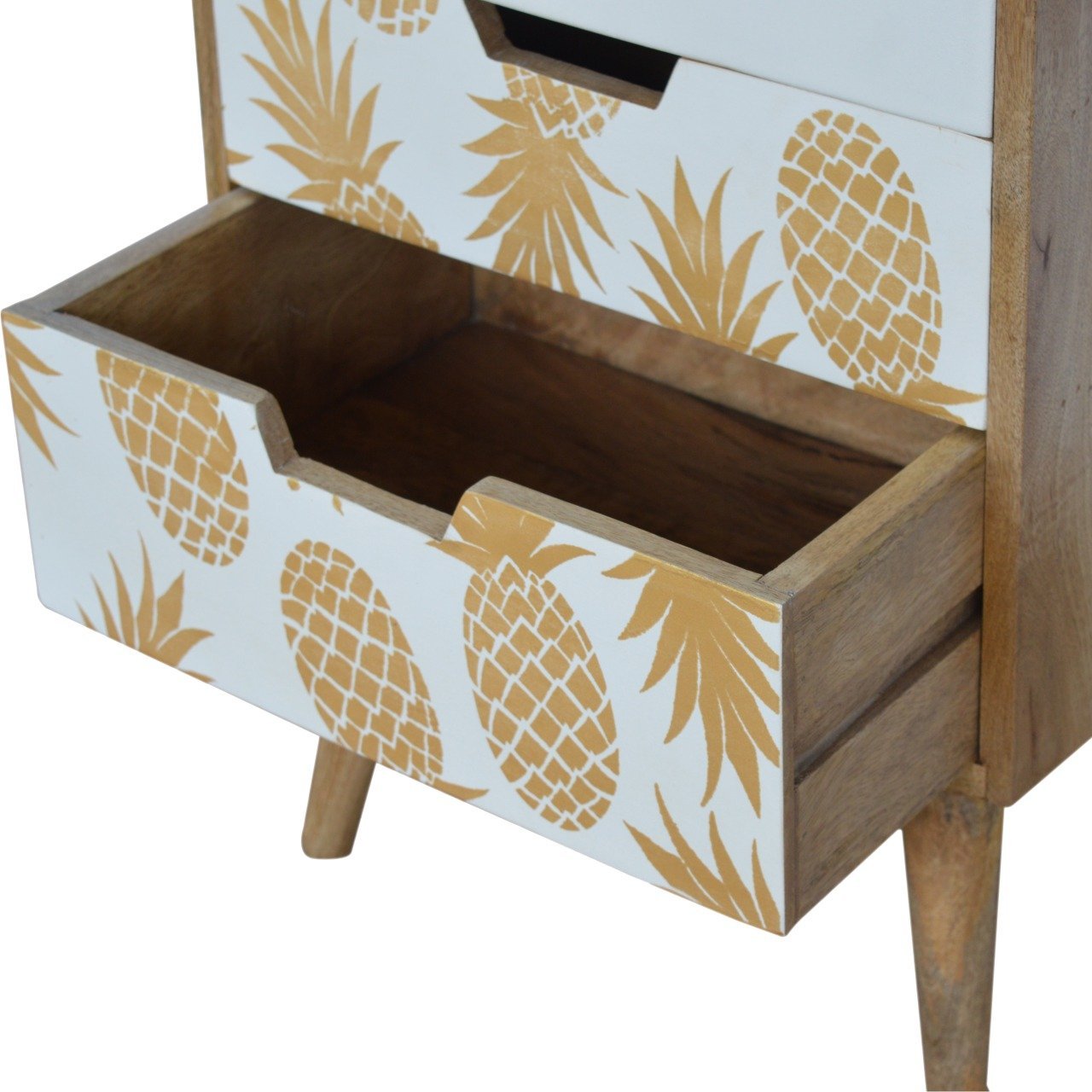 Pineapple Screen Printed Bedside