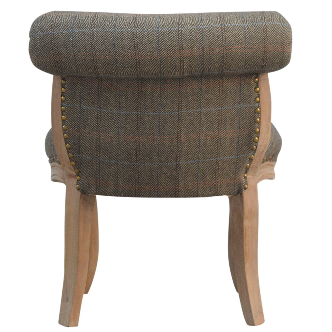 Multi Tweed Studded Chair