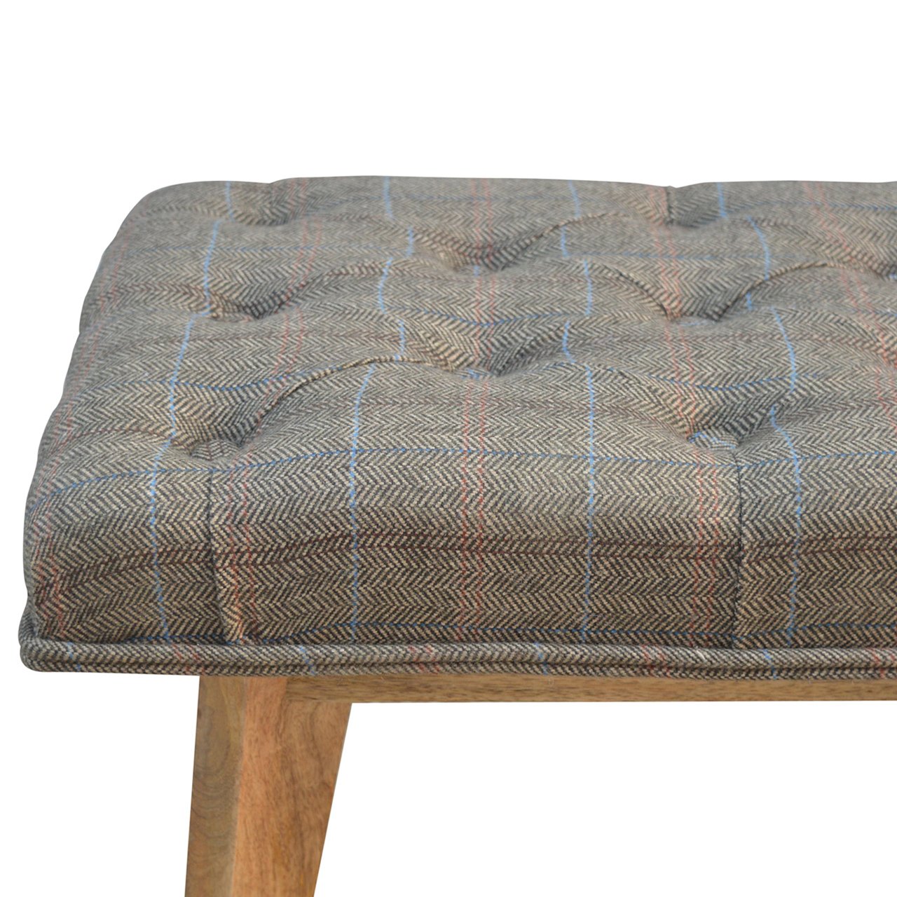 Multi Tweed Hallway Bench