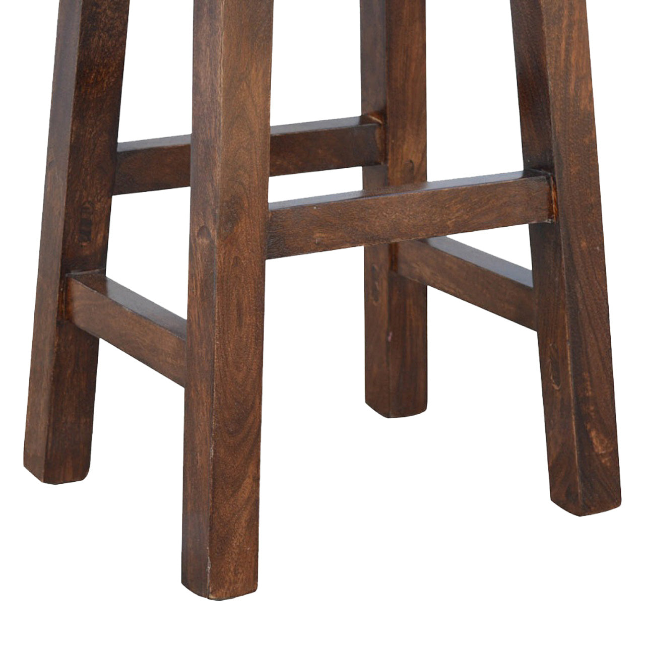 Buffalo Brass Leather Bar Stool