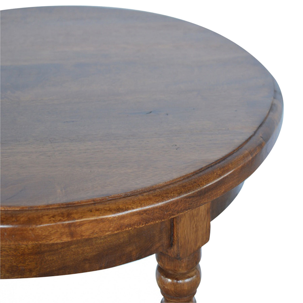 Mango Wood Small Round Tea Table