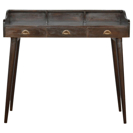 Walnut Gallery Shell Writing Desk