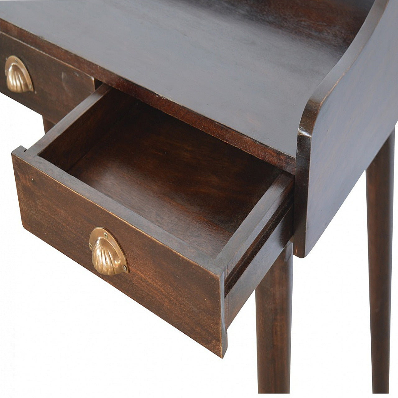 Walnut Gallery Shell Writing Desk