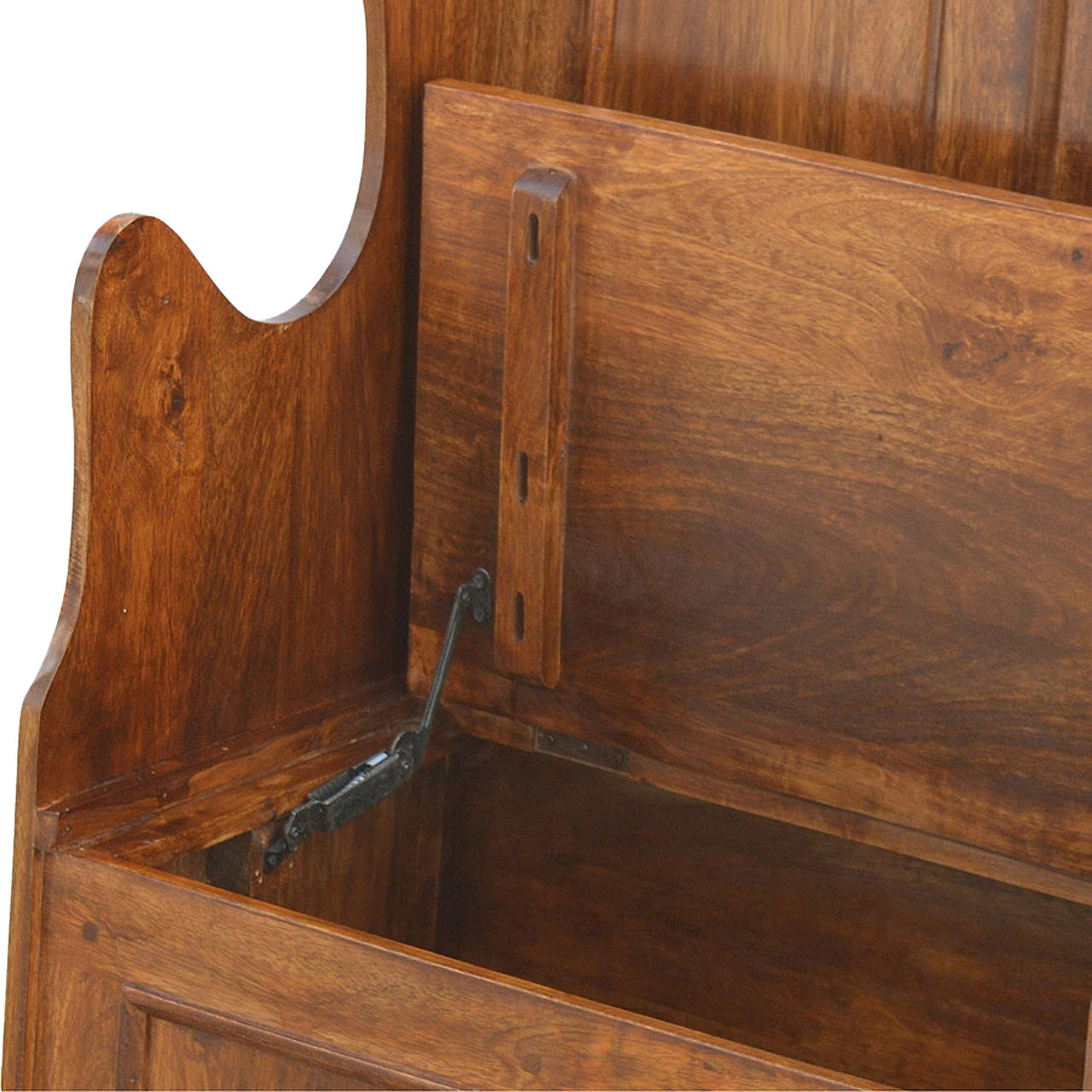 Lid up County Style Monks Bench