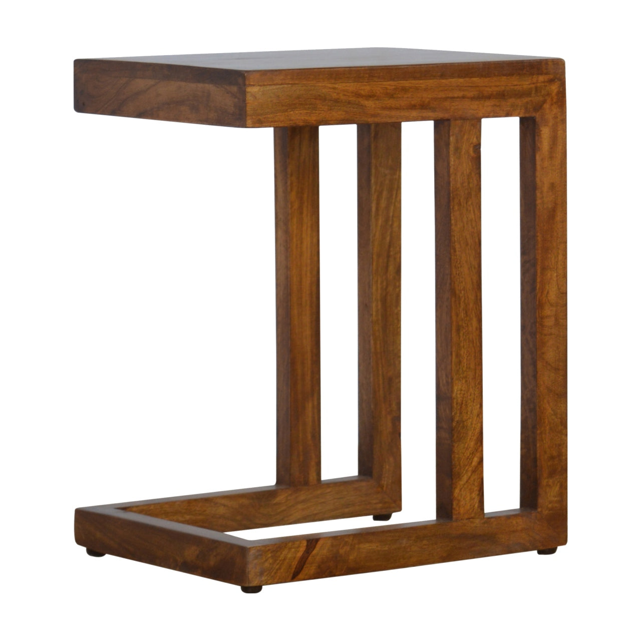 Chestnut Finish One-sided End Table