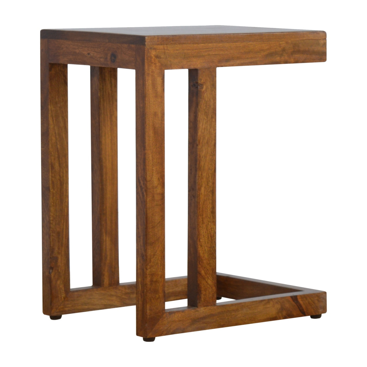 Chestnut Finish One-sided End Table