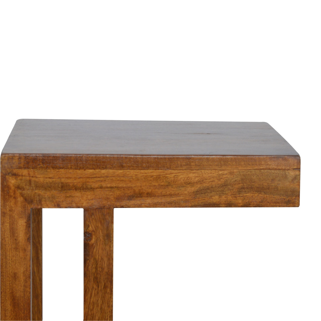 Chestnut Finish One-sided End Table