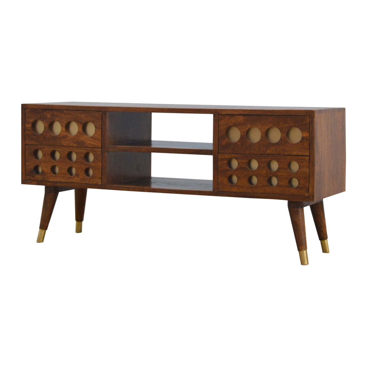 Brass Hole Inlay Media Unit