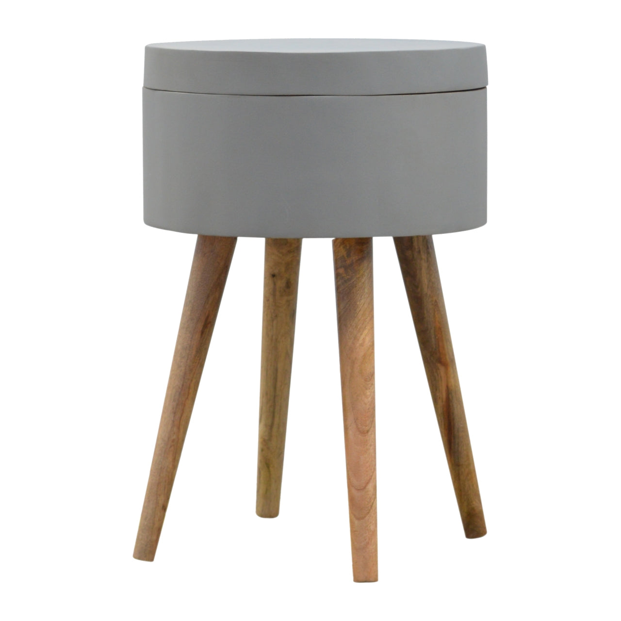 Grey Painted End Table