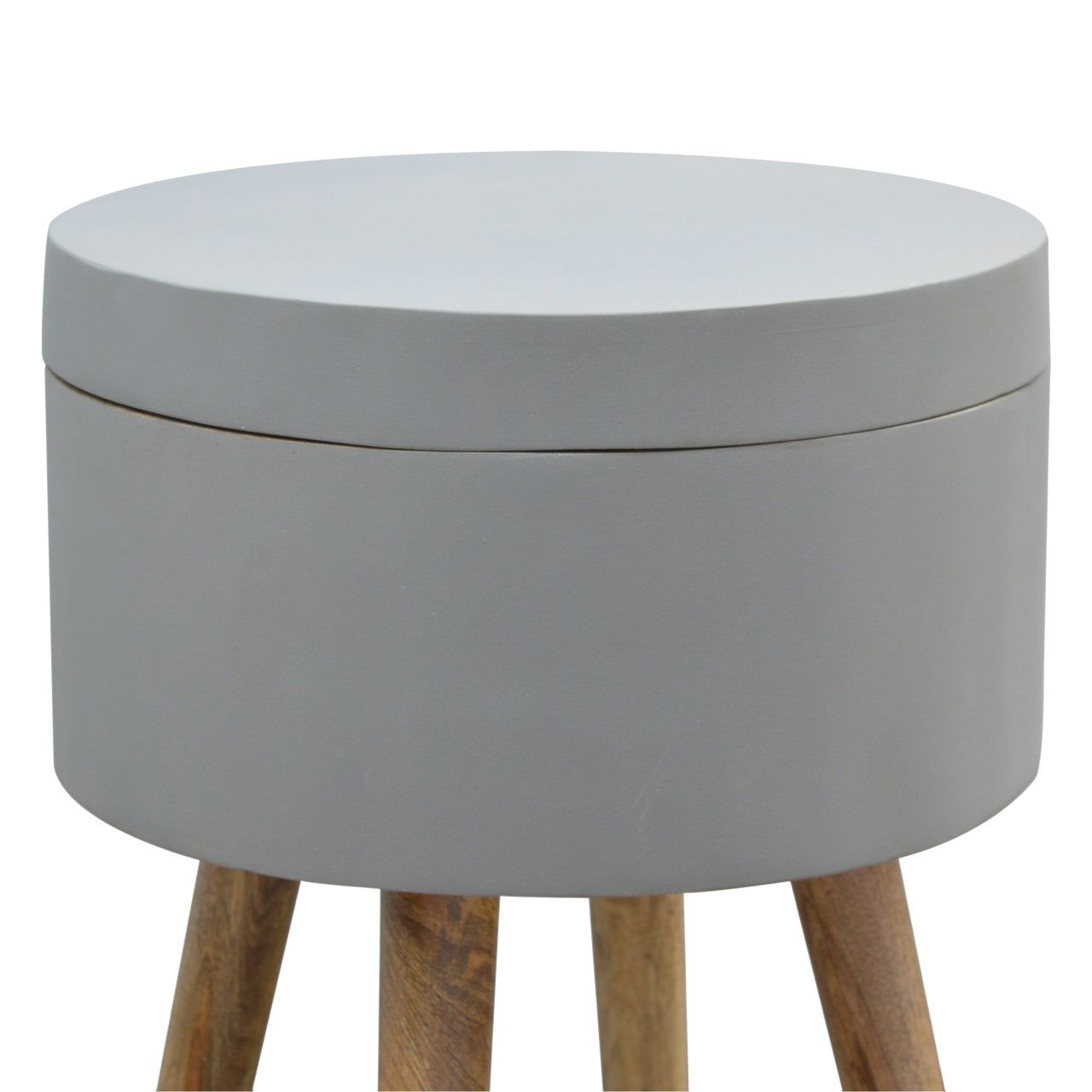 Grey Painted End Table