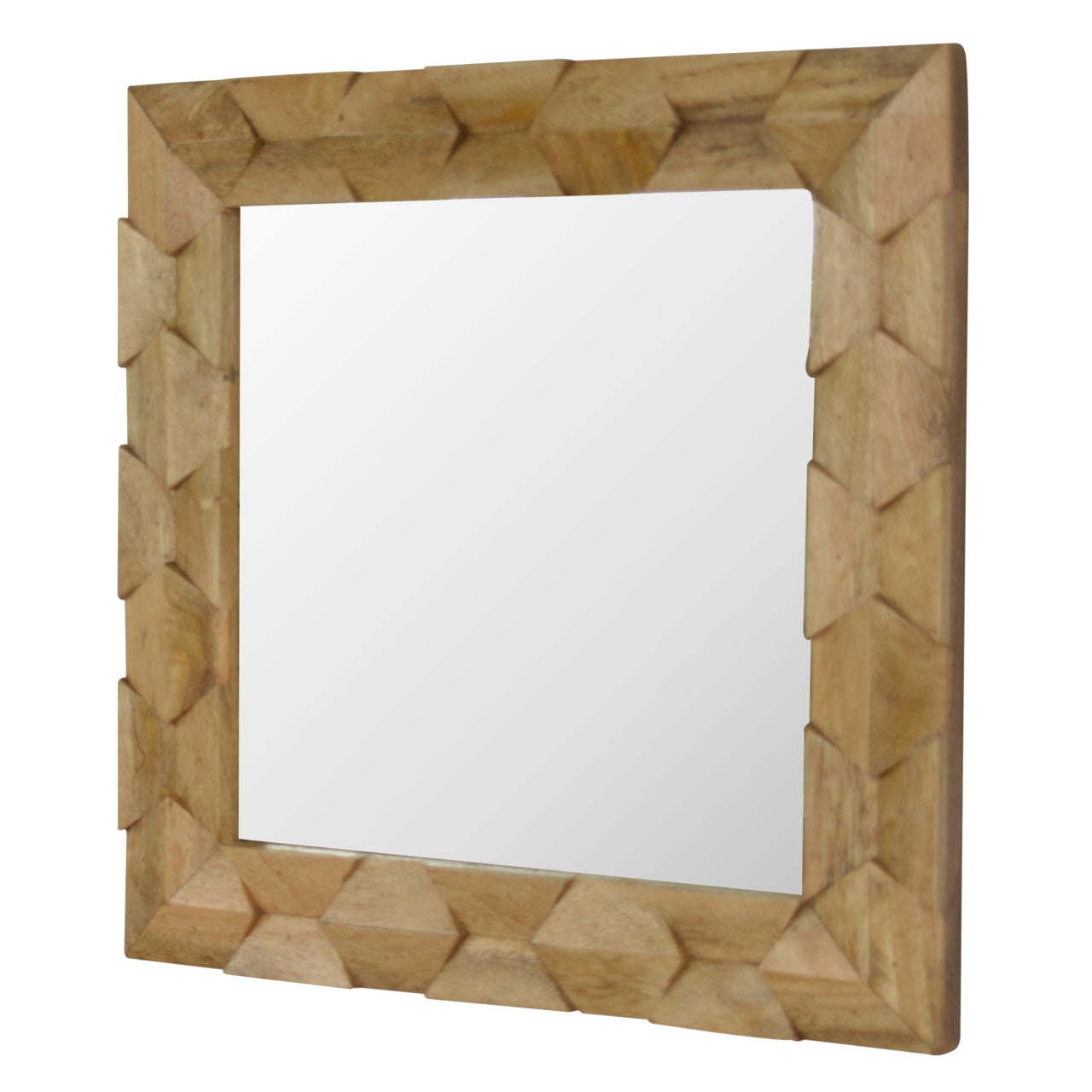 Pineapple Carve Square Mirror