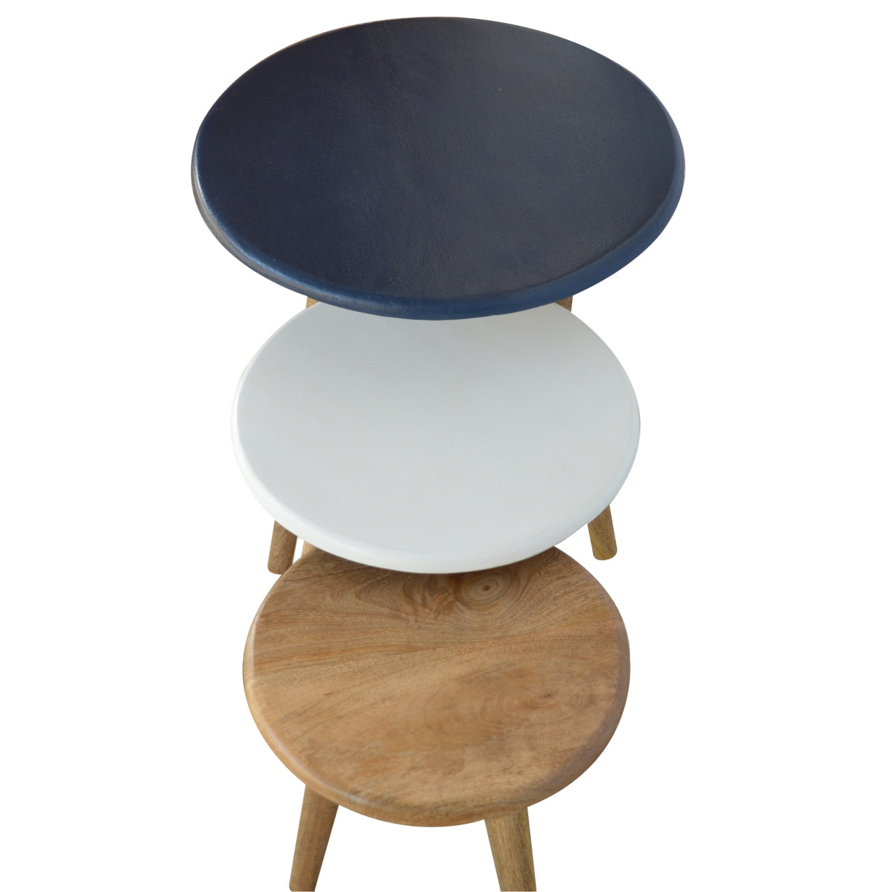 Multi Nordic Stool Set of 3