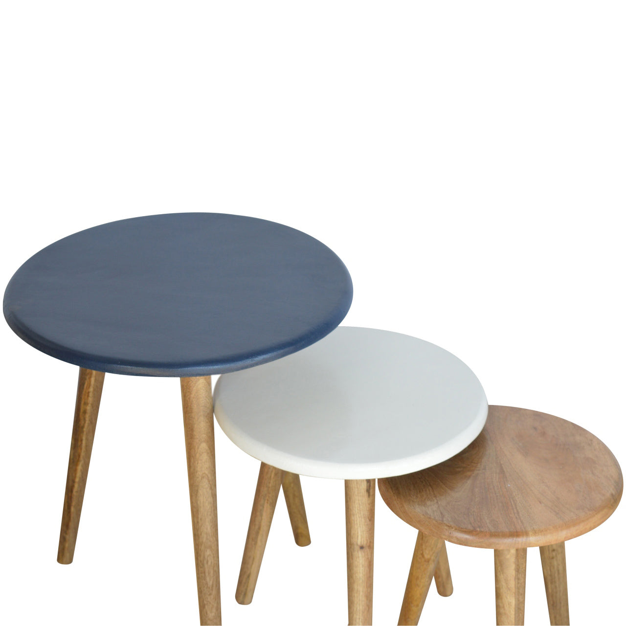 Multi Nordic Stool Set of 3