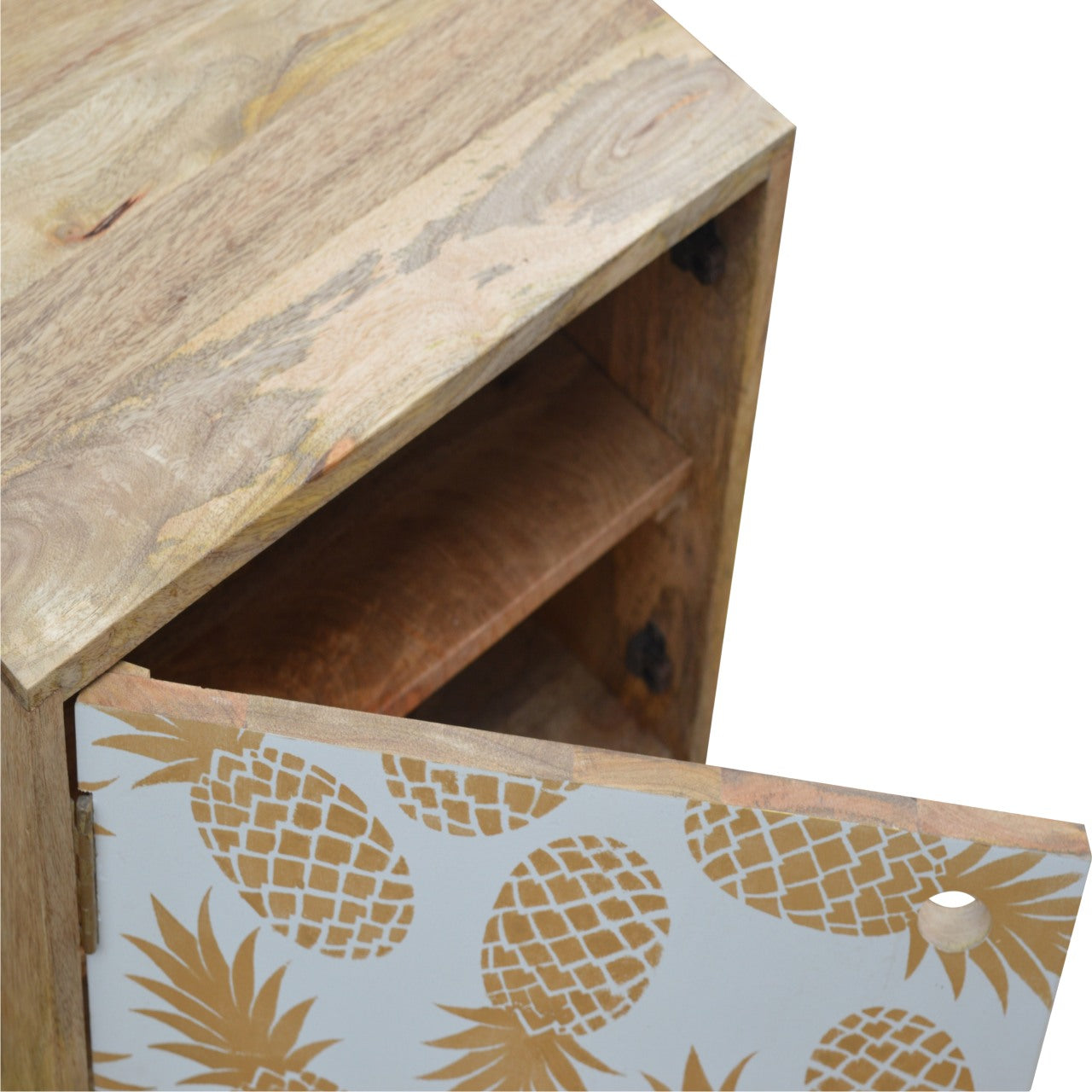 Pineapple Screen Print Bedside