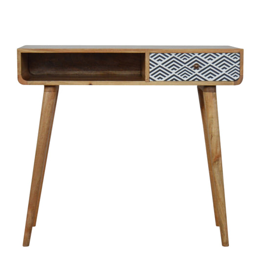 Monochrome Print Writing Desk