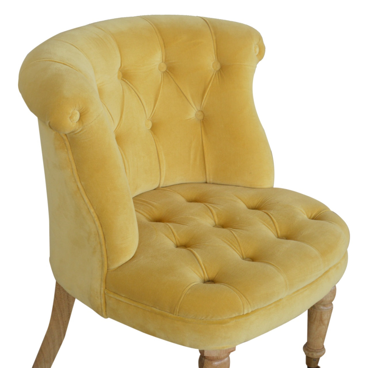 Mustard Velvet Accent Chair