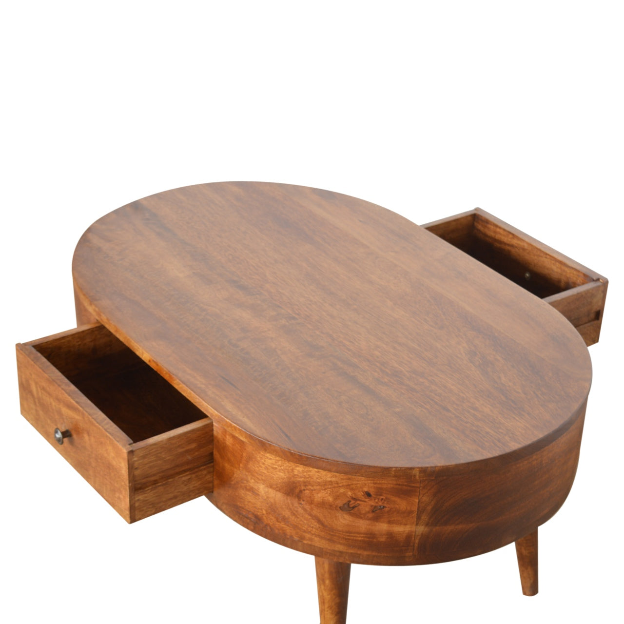 Chestnut Rounded Coffee Table